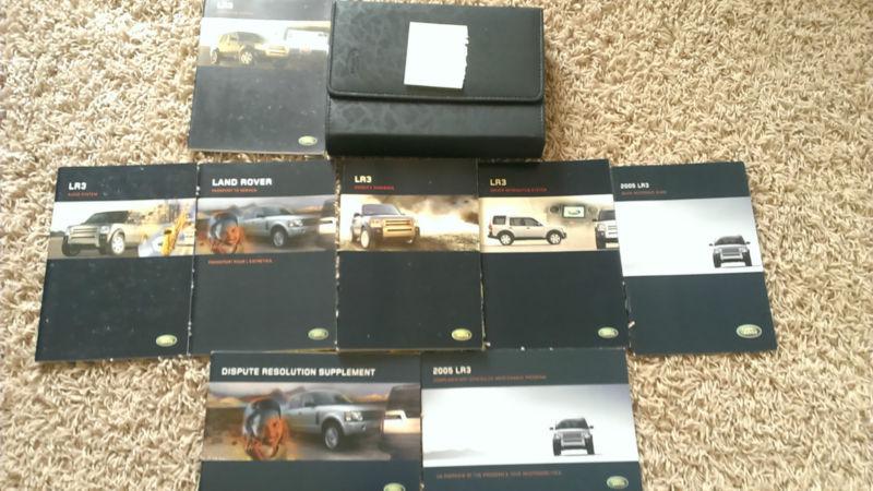 2005 land rover lr3 owners manual set m106