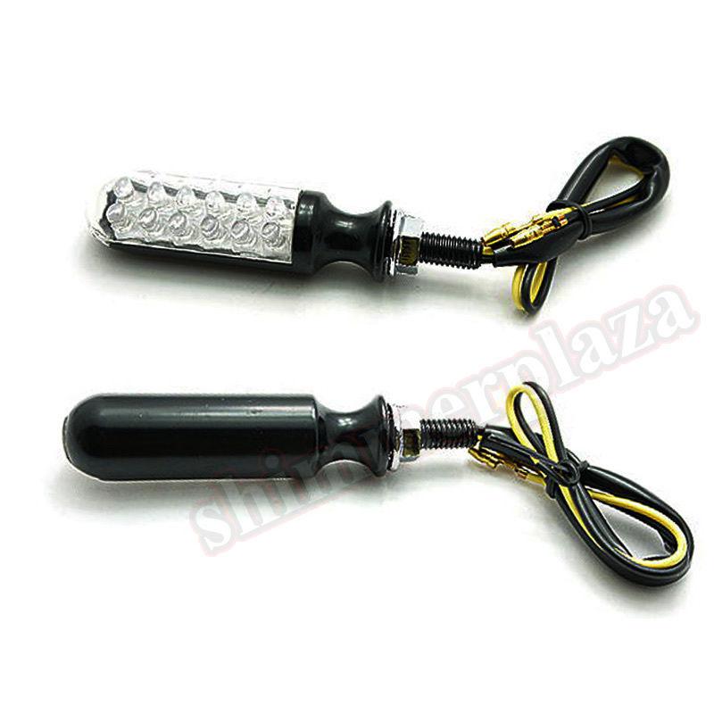 Black led turn signals blinker light for harley davidson sportster dyna softail