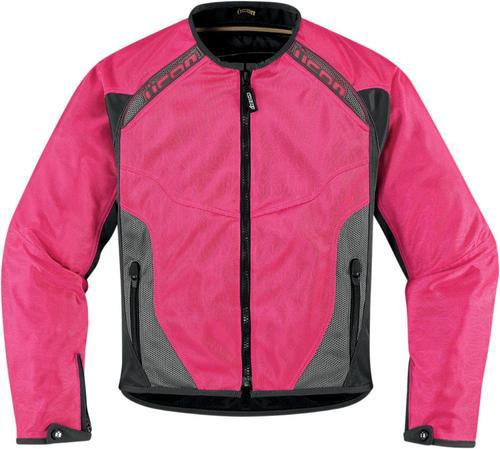 Icon womens anthem mesh motorcycle jacket pink medium 2822-0510