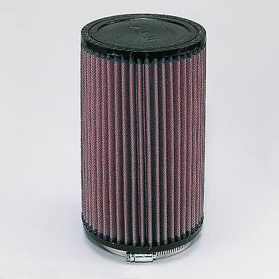 K&n air filter element round straight cotton gauze red 3.5" dia inlet ru-1785