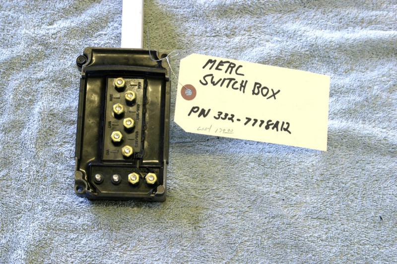 Mercury switch box part # 332-7778a12