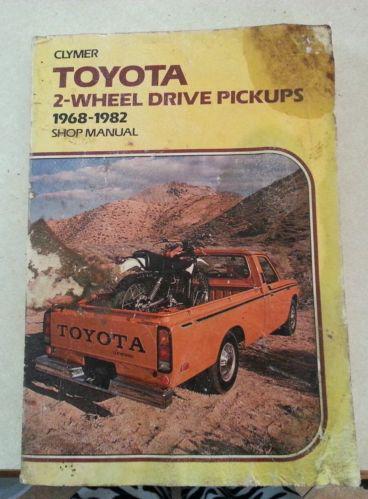 Vintage clymer toyota 2-wheel drive pickups 1968-1982 shop manual