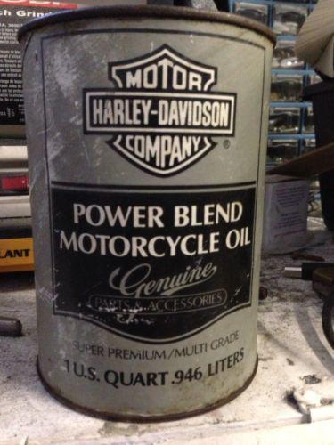 Harley full can of oil