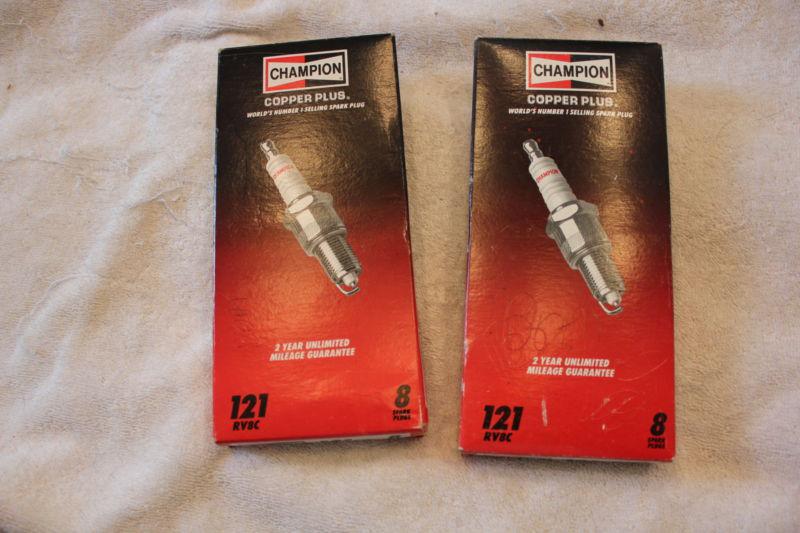 New genunie 8 pack champion copper plus spark plugs rv8c  nos