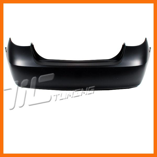 Unpainted matte black bumper cover rear fit 07-10 hyundai elantra plastic