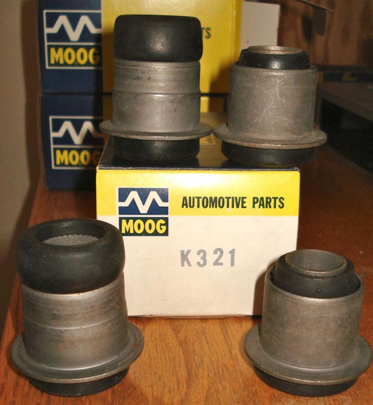 4 nos, moog k321 upper control arm bushings, checker1957-66, ford 1954-60