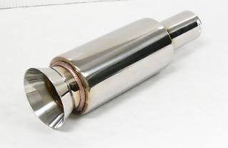 Obx muffler b7s 2.25" inlet accord integra civic neon