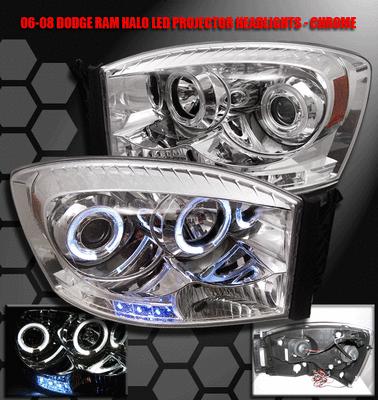 2006 2007 2008 dodge ram led projector headlights 06 08