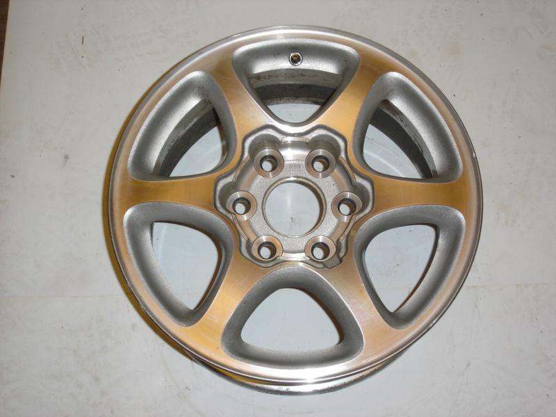 Gmc sierra denali yukon 01-07 17" polished alloy wheel 5132 (5132001)