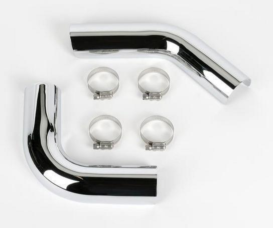 Bassani pro street heat shield chrome for harley xl 86-03