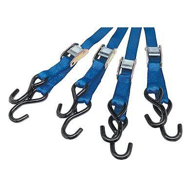 Performance tool tie-downs s-hook cambuckle 6' l 1"w 1200lb strap set of 4