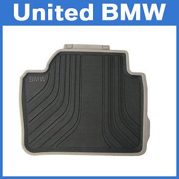 Bmw 3 series rear rubber floor mats 320 328 335 sedan & wagon 2012+ black/beige