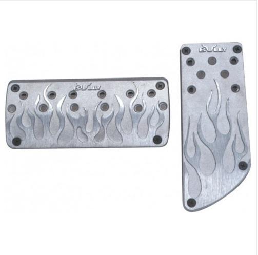 Bully accelerator pedal pad die-cast aluminum chrome pm-231c