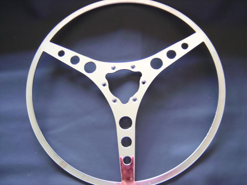 Corvette steering wheel 1956-1962, wall or garage art. show chrome