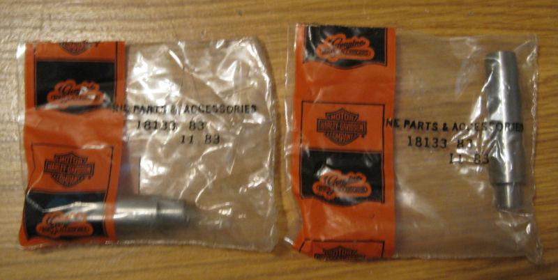 2 vintage nos harley davidson motorcycle valve guides ~ part # 18133-83b