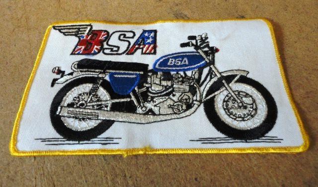 Vintage bsa embroidered sew on patch