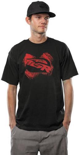 New msr roller adult tee/t-shirt, black/red, 2xl/xxl