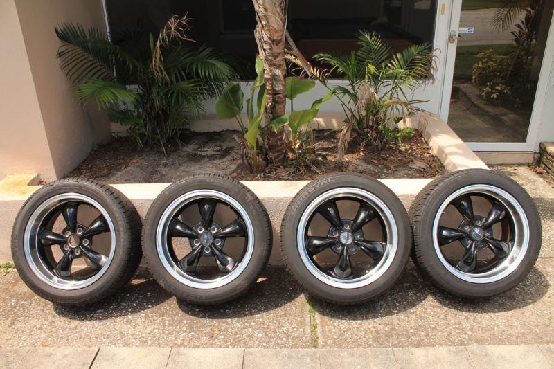 Used - 18" wheels and uniroyal tires - staggered fitment for mustang