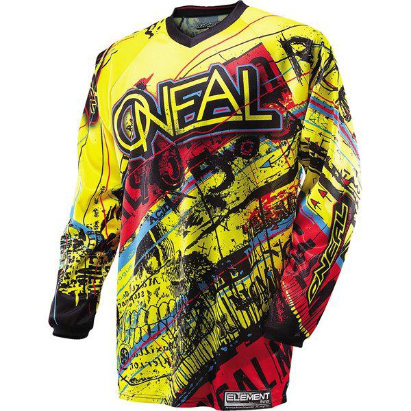 Yellow/red s o'neal racing element acid jersey 2014 model