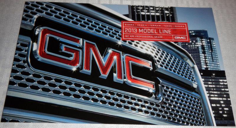 Brand new 2013 gmc vehicle line-up brochure