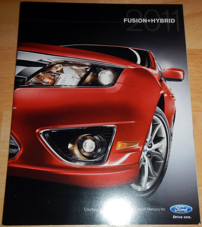 2011 ford fusion + hybrid dealer brochure