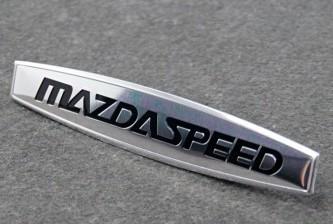 G250 mazdaspeed silver emblem decal badge sticker