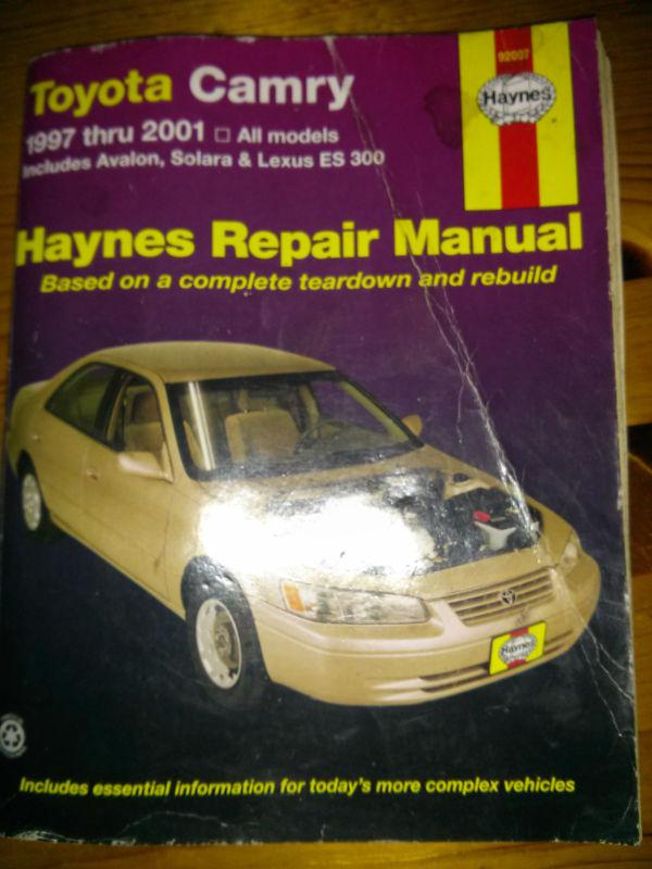 Haynes repair manual 1997 - 2001 toyota camry solara avalon lexus es 300 92007