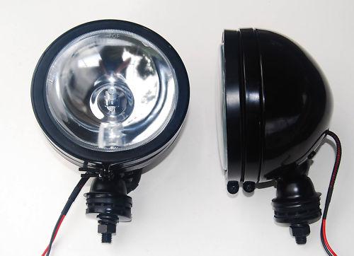 2x black hid off road light spot fog truck xenon high output rock crawler buggy 