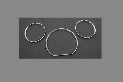 Mercedes benz w210 e class 00-02 chrome dashboard instrument gauge dial ring set