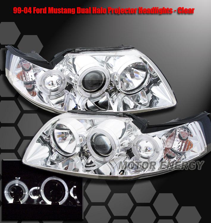 1999-2004 ford mustang projector headlights 00 01 02 03