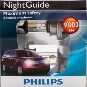 9003 philips night guide headlight bulb pack of 2 9003ngs2