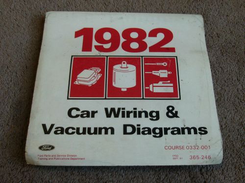 1982 ford all cars wiring diagram manual schematic mustang mercury lincoln mark