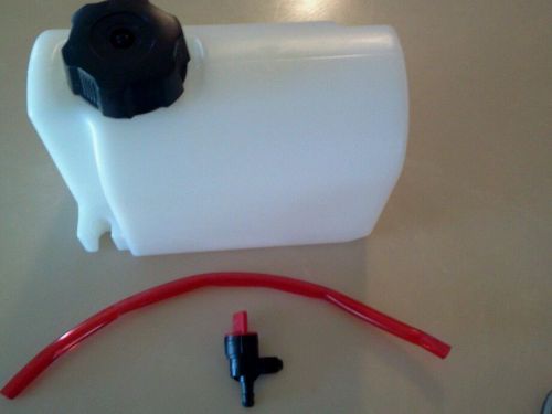 2 quart (qt.) plastic fuel / gas tank for go kart racing, barstool, cart, new