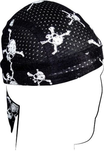 Zanheadgear vented flydanna skull &amp; crossbones - zx113