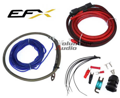 Efx 8ga ofc amp kit efxakc8b 60amp remote wire spade terminals bulkhead