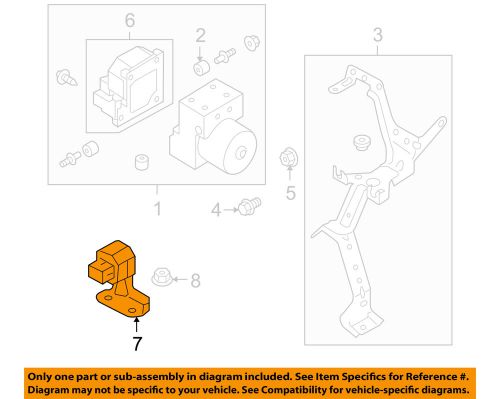 Subaru oem 08-09 legacy anti-lock brakes-yaw rate sensor 27542ag01b