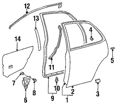 Lexus 6711333070 genuine oem factory original outer panel