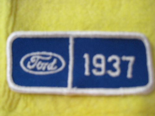 Vintage 1937 ford patch 3 1/2&#034; x 1 1/2&#034;