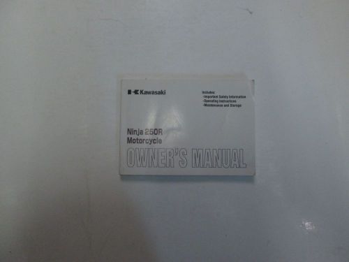 2002 kawasaki ninja 250r motorcycle owners manual minor stains factory oem ***