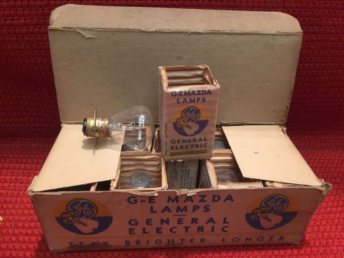 Box of 10 ge mazda #2331  6-8 volt prefocused headlight bulbs