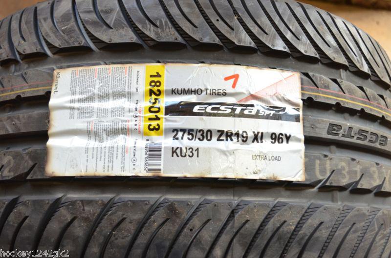 2 new 275 30 19 kumho ecsta spt tires