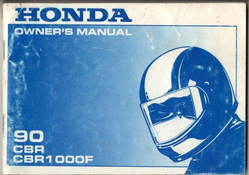 1990 honda motorcycle cbr, cbr1000f owner&#039;s manual (869)