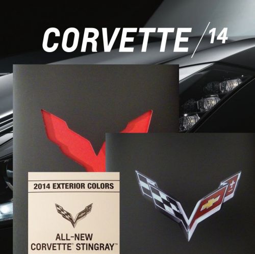 Corvette stingray 2014 book + brochure + chart - z51 chevrolet - lt1 convertible