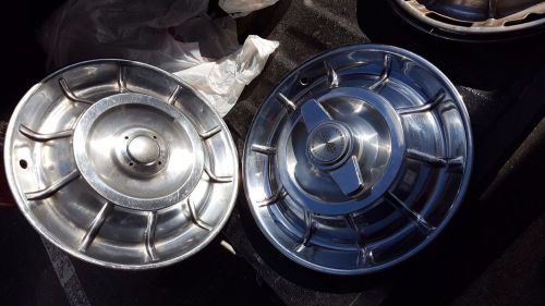 Corvette original stainless steel hubcaps wheel cover w/ spinner 1956-1958