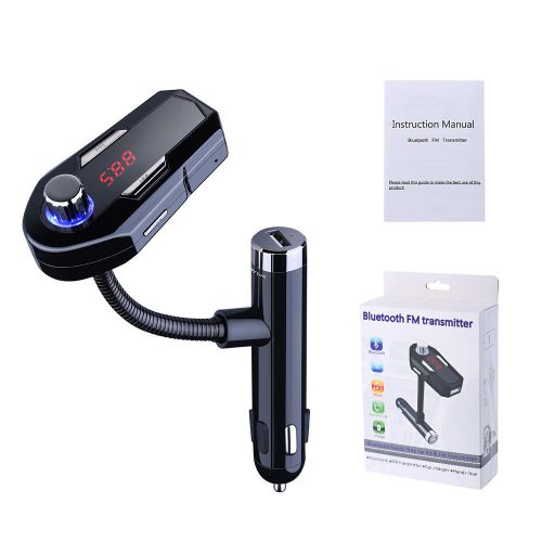 Dual usb fast charging car fm transmitter modulator car mp3 player bluetooth new