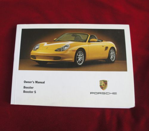 2003 porsche boxster s owner&#039;s manual oem 986 free priority shipping yellow