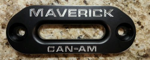 Can am utv maverick hawse billet fairlead blk anodized 1500-3500 lbs winch