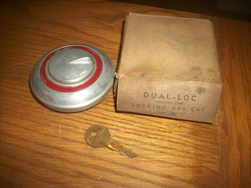 Vintage nos muscle car locking gas cap w/key