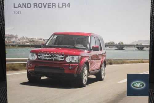 Land rover lr4 2013 original dealer brochure guide specs options colors interior