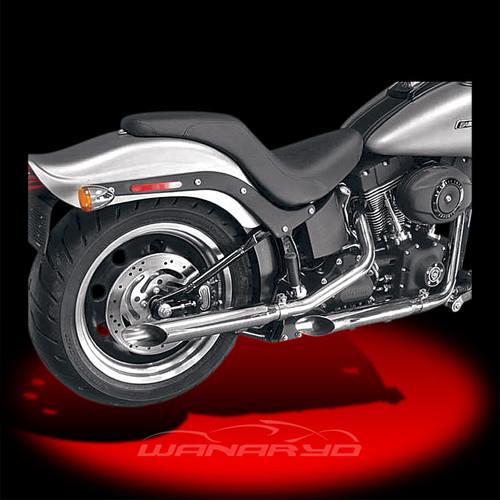 Cycle shack 2inch  "m" pipes,slash-out for 2007-2011 harley softail